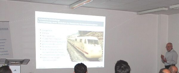 Vortrag von Herrn Dipl. Ing. Peter Lankes (Deutsche Bahn AG) „Rückblick und Ausblick zum Hochgeschwindigkeitsverkehr (HGV) in Deutschland“