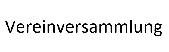 Vereinversammlung am 15. Dezember 2020
